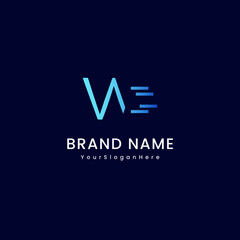 Luxury letter brand gold logo