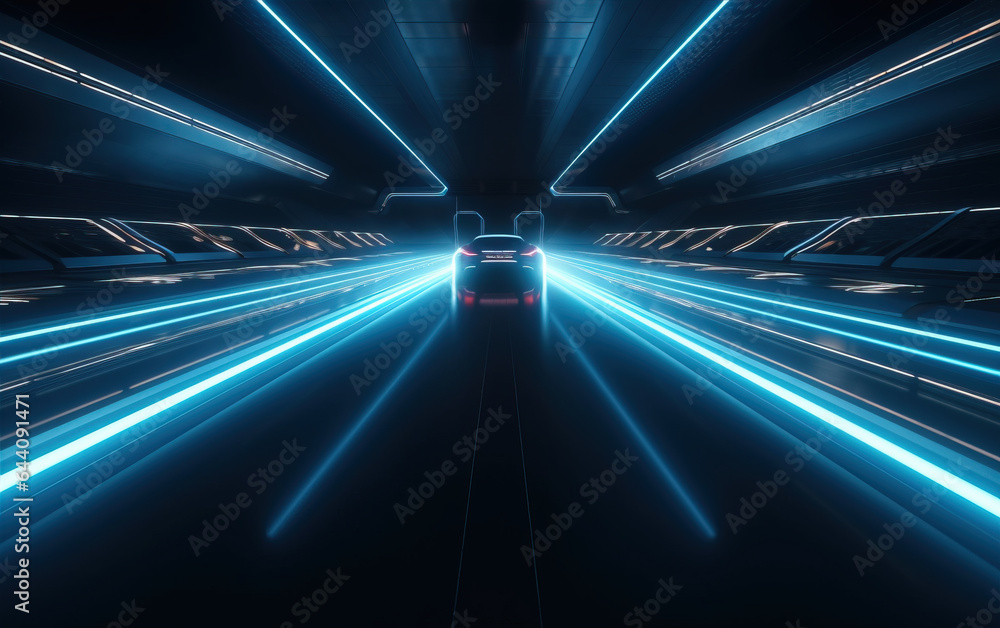 Canvas Prints radial light background,created with generative ai tecnology.