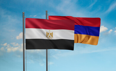 Armenia and Egypt flag