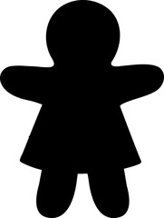 gingerbread man silhouette