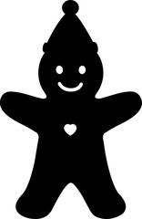 gingerbread man silhouette
