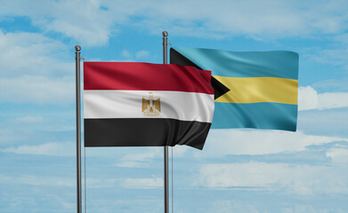 Bahamas and Egypt flag