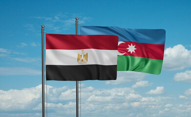 Azerbaijan and Egypt flag