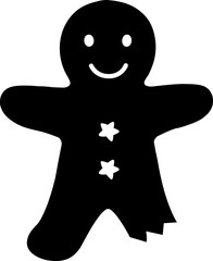 gingerbread man silhouette