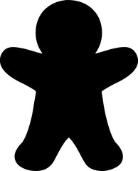 gingerbread man silhouette