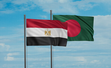 Bangladesh and Egypt flag