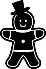 gingerbread man silhouette