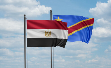 Congo and Egypt flag