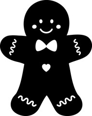 gingerbread man silhouette