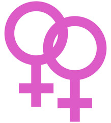 Symbol of a lesbian relationship
