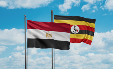 Uganda and Egypt flag