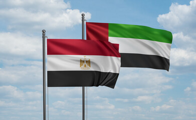UAE and Egypt flag