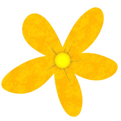 Yellow flower icon minimal