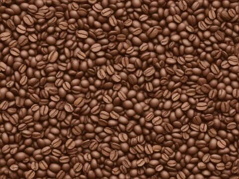 coffee beans background, ai generative 