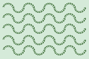 vector wave leaf background