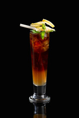 Cocktail prepared with fruits