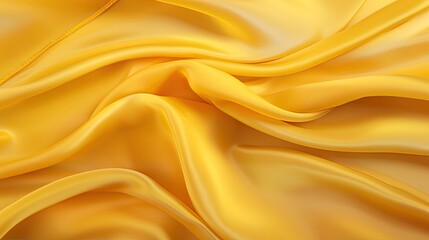 Obraz premium yellow silk fabric - generative ai