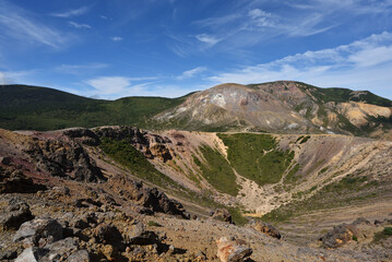 Climbing  Mount Azuma-Kofuji, Fukushima, Japan