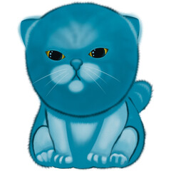 Cute blue kitty 