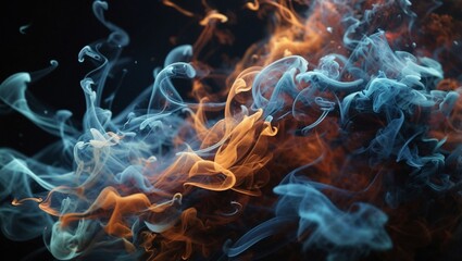 A colourful smoke of abstract background