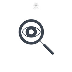 Spy icon symbol vector illustration isolated on white background