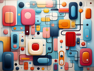 seamless pattern with buttons