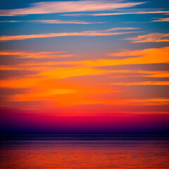 Obraz premium sunset over the sea