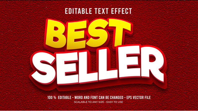 best saller editable text effect