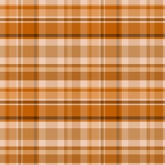 Seamless pattern in light brown colors for plaid, fabric, textile, clothes, tablecloth and other things. Vector image.