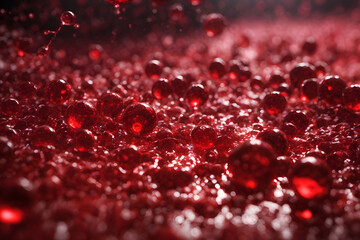 bloodstream, showcasing red blood cells in intricate detail as they traverse the human body
