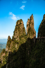 Fototapeta na wymiar Mangshan Wuzhifeng Scenic Area, Yizhang County, Chenzhou City, Hunan Province, China