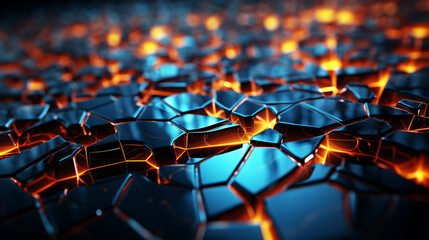 Fototapeta premium A group of shiny cubes sitting on top of each other, Generative AI
