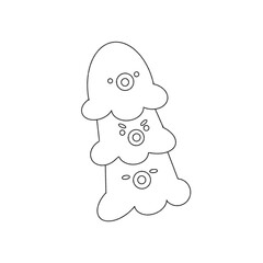 christmas tree with snowman