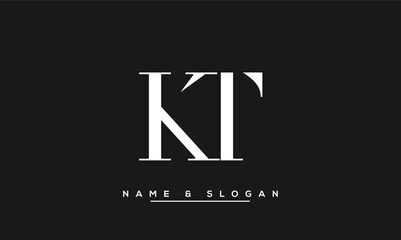 KT,  TK,  K,  T  Abstract  Letters  Logo  Monogram