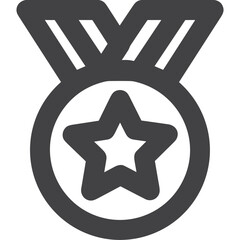 Winner success icon symbol vector image . Illustration of reward champion win championship bedge design image 