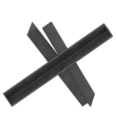 3D rendering illustration of a Czech hedgehog anti-tank obstacle © Francesco Milanese