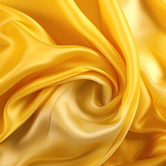 Obraz premium yellow silk fabric - generative ai