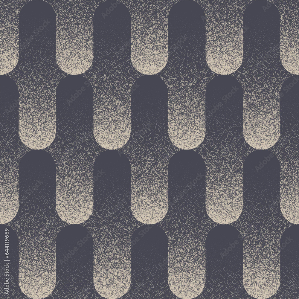 Poster modern cool seamless pattern trend for clothes vector dotwork abstract background. loopable layered 