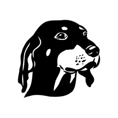 Austrian Black and Tan Hound austrian brandlbracke vector