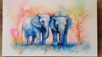idea concept friendship on canvas drawing congratulations.