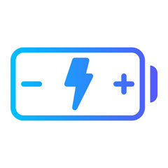 Obraz premium battery gradient icon