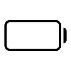 Fototapeta premium empty battery glyph icon