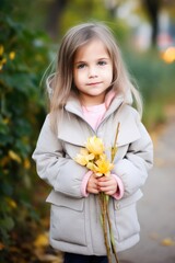 portrait of an adorable little girl spending the day outdoors