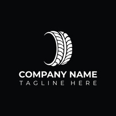 Fototapeta premium Car company logo vector illustration, Tire Logo Design. Automotive, Car Showroom, Car Dealer Logo Design Vector.