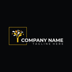 I initialed logo, Created a logo for a new company. logo for company