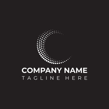 Letter C dab Logo symbol plan. Premium Line Letters in order Monochrome Monogram seal. Vector visual depiction format component. Realistic Image for Corporate Business Character, Data company logo.