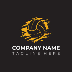Abstract logo design, Volliball Company logo, Design a logo Volliball logo.