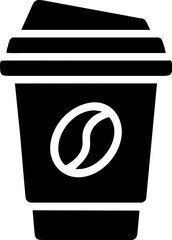 Delicious coffee paper cup icon