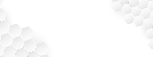 abstract white hexagon background design a white honeycomb grid pattern. . geometric background