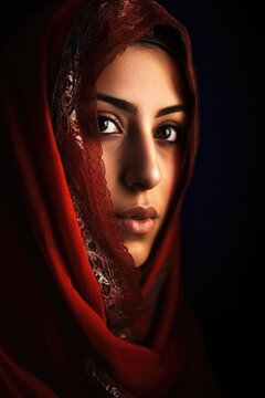 portrait of a beautiful veiled muslim woman all copyright goes to alvin bruzzi